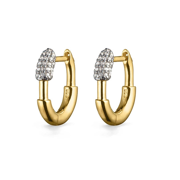 Wholesale 925 Sterling Silver Ushaped Electroplated Earring For Unisex