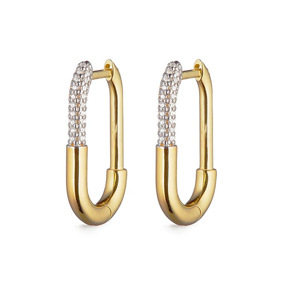 Wholesale 925 Sterling Silver Ushaped Electroplated Earring For Unisex
