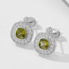 Wholesale 925 Sterling Silver Vintage Geometric Oval Diamond Earrings For Women