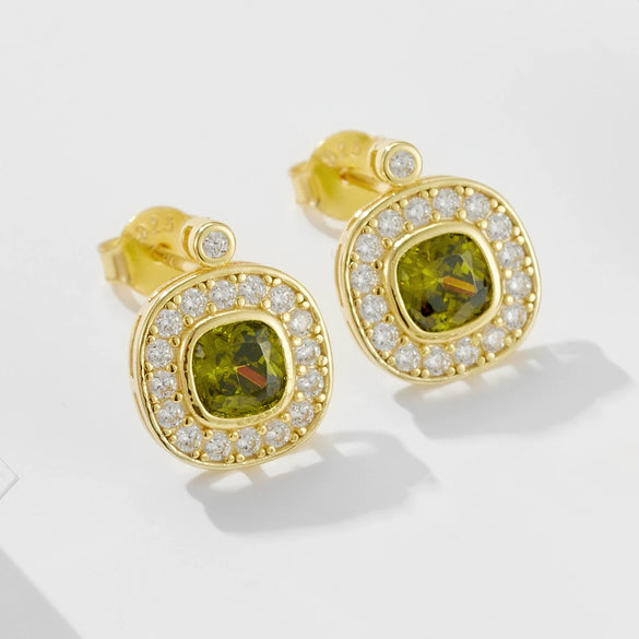 Wholesale 925 Sterling Silver Vintage Geometric Oval Diamond Earrings For Women