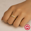 Wholesale 925 Sterling Silver Vshaped Leaf Opening Finger Ring With Electroplating And Real Gold Plating For Women