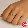 Wholesale 925 Sterling Silver Vshaped Leaf Opening Finger Ring With Electroplating And Real Gold Plating For Women