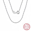 Wholesale 925 Sterling Silver Water Wave Chain Fashion Diy Pendant Clavicle Chain With Electroplating