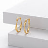 Wholesale 925 Sterling Silver Wave Mobius Twisted Earrings For Women With Electroplating
