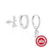 Wholesale 925 Sterling Silver Women's Earrings With Geometric Design Electroplated