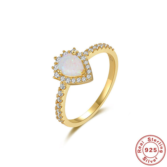 Wholesale 925 Sterling Silver Women's Geometric Ring With Zircon Color Electroplated And Exquisitely Stacked