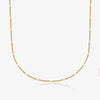 Wholesale 925 Sterling Silver Women's Glitter Geometric Sequins Chain And Bracelet Set With 18K Gold Electroplated Treatment