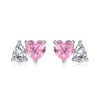 Wholesale 925 Sterling Silver Women's Jewelry With Heart Water Drop Bell Pattern Electroplated Earrings And Necklaces