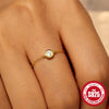 Wholesale 925 Sterling Silver Women's Light Luxury Inlaid Zircon Opening Adjustable Chain Ring With Geometric Design And Electroplating Treatment
