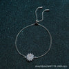 Wholesale 925 Sterling Silver Women's Moissanite Flower Patterned Bracelet With Electroplating Treatment