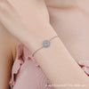 Wholesale 925 Sterling Silver Women's Moissanite Flower Patterned Bracelet With Electroplating Treatment
