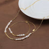 Wholesale 925 Sterling Silver Women's Natural Baroque Pearl Small Bell Geometric Style Electroplated Bracelet Jewelry