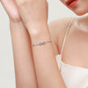 Wholesale 925 Sterling Silver Women's Unlimited Love Symbol Bracelet With Micro Inlay Geometric Styling