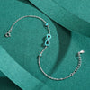Wholesale 925 Sterling Silver Women's Unlimited Love Symbol Bracelet With Micro Inlay Geometric Styling