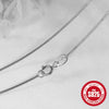 Wholesale 925 Sterling Silver Women's Water Wave Snake Bead Chain With Geometric Pattern And Electroplating