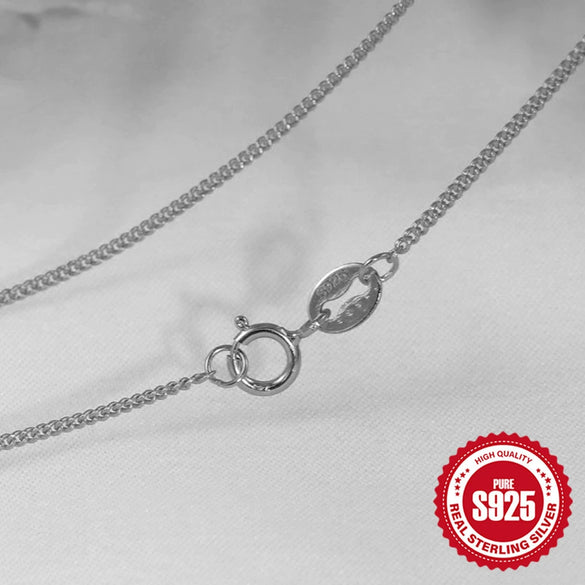 Wholesale 925 Sterling Silver Women's Water Wave Snake Bead Chain With Geometric Pattern And Electroplating