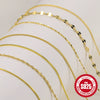 Wholesale 925 Sterling Silver Women's Water Wave Snake Bead Chain With Geometric Pattern And Electroplating