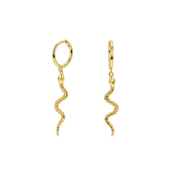 Wholesale 925 Sterling Silver Zodiac Snake Earrings For Women