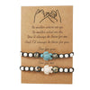Wholesale Stone Beaded Woven Handmade Unisex Animals Zodiac Turtle Bracelet