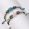 Wholesale Stone Beaded Woven Handmade Unisex Animals Zodiac Turtle Bracelet