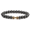 Wholesale Stone Dumbbell Handmade Skull Inlaid Bracelet For Men And Women