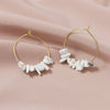 Wholesale Stone Geometric Earrings Fashion Simple Electroplated Jewelry For Women