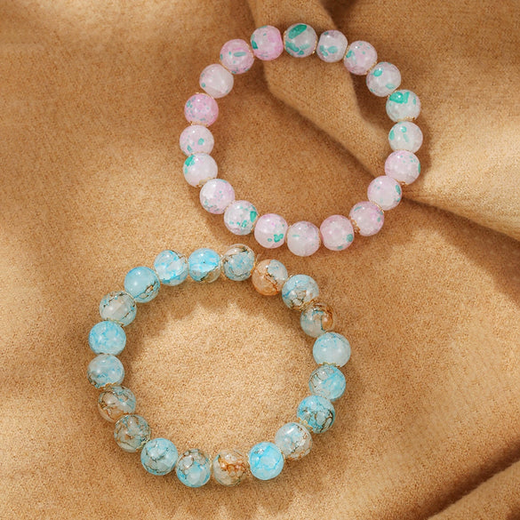 Wholesale Stone Geometric Manual Design Beaded Bracelet