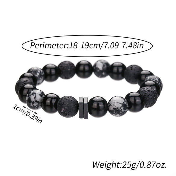 Wholesale Stone Handmade Geometric Snowflake Unisex Bracelet
