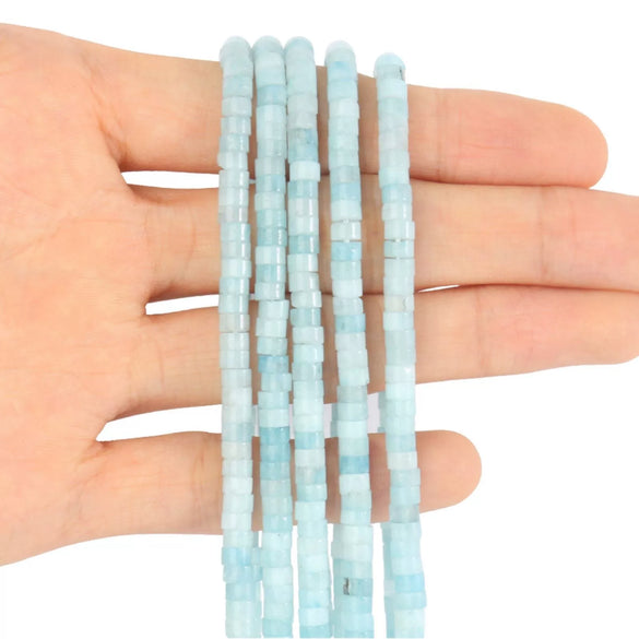 Wholesale Stone Right Angle Disc Loose Beads For Diy Bracelets