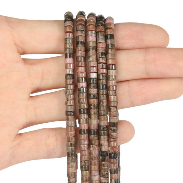 Wholesale Stone Right Angle Disc Loose Beads For Diy Bracelets