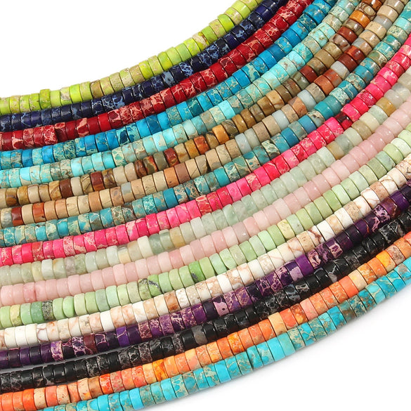 Wholesale Stone Right Angle Disc Loose Beads For Diy Bracelets