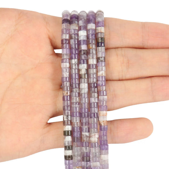 Wholesale Stone Right Angle Disc Loose Beads For Diy Bracelets