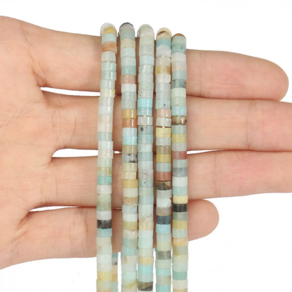 Wholesale Stone Right Angle Disc Loose Beads For Diy Bracelets