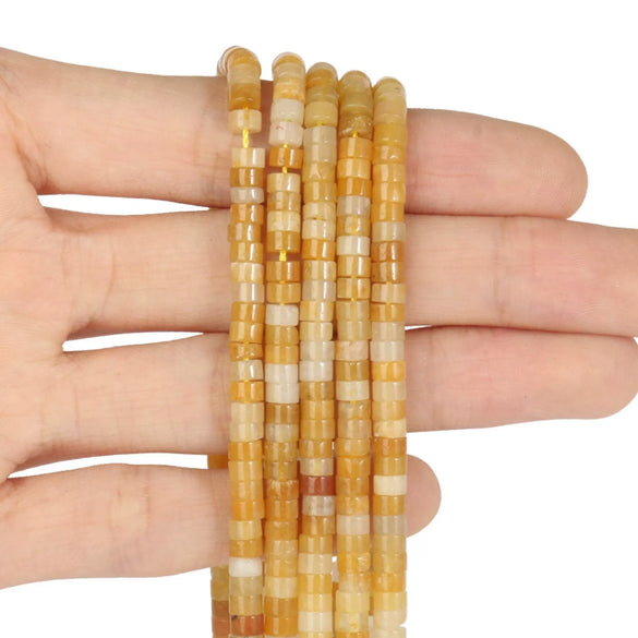 Wholesale Stone Right Angle Disc Loose Beads For Diy Bracelets