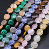 Wholesale Stone Round Cake Beaded Semifinished Necklace Jewelry Accessories Cutting Process