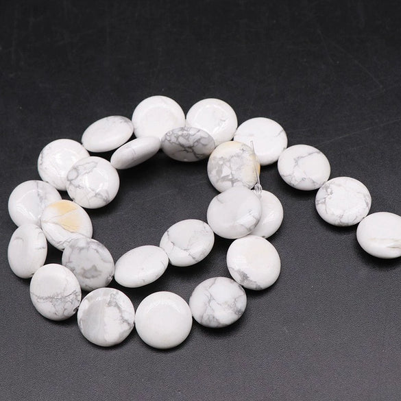 Wholesale Stone Round Cake Beaded Semifinished Necklace Jewelry Accessories Cutting Process