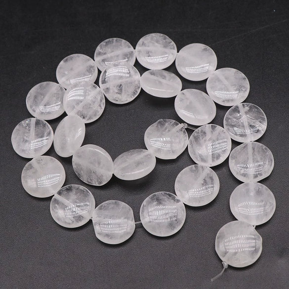 Wholesale Stone Round Cake Beaded Semifinished Necklace Jewelry Accessories Cutting Process
