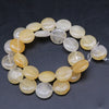 Wholesale Stone Round Cake Beaded Semifinished Necklace Jewelry Accessories Cutting Process