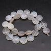 Wholesale Stone Round Cake Beaded Semifinished Necklace Jewelry Accessories Cutting Process