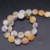 Wholesale Stone Round Cake Beaded Semifinished Necklace Jewelry Accessories Cutting Process