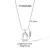 Wholesale Stone Starfish U Shape Stainless Steel Necklace With Polishing Treatment