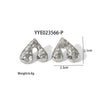 Wholesale Striped Smooth Polished Stainless Steel Earrings With Butterfly Design High Sense Style Pvd Furnace Real Gold Electroplating