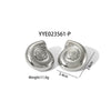 Wholesale Striped Smooth Stainless Steel Earrings With Geometric Design And Pvd Furnace Real Gold Electroplating For Women