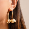 Wholesale Stud Earrings Alloy Fruit Red Cherry Sweet Style Electroplated For Women