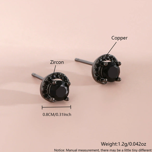 Wholesale Stud Earrings Copper Geometric Simple Electroplating Unisex