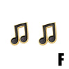 Wholesale Stud Earrings Copper Inlaid With Zircon Geometric Crown Style For Women