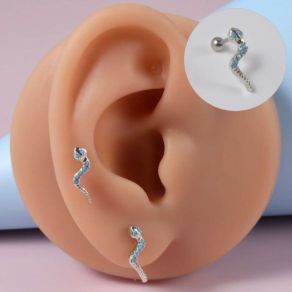 Wholesale Stud Earrings Copper Silver Electroplating Flower Style