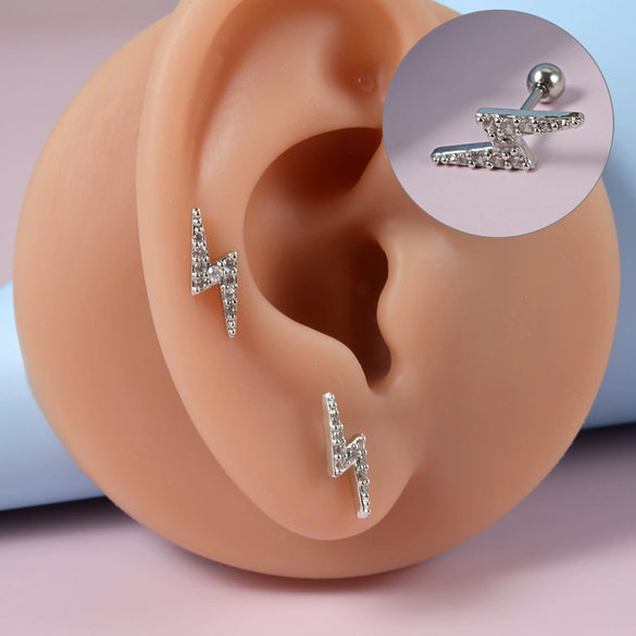 Wholesale Stud Earrings Copper Silver Electroplating Flower Style