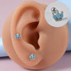 Wholesale Stud Earrings Copper Silver Electroplating Flower Style