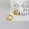Wholesale Stud Earrings S925 Sterling Silver Geometric Cshaped Cold Style For Women